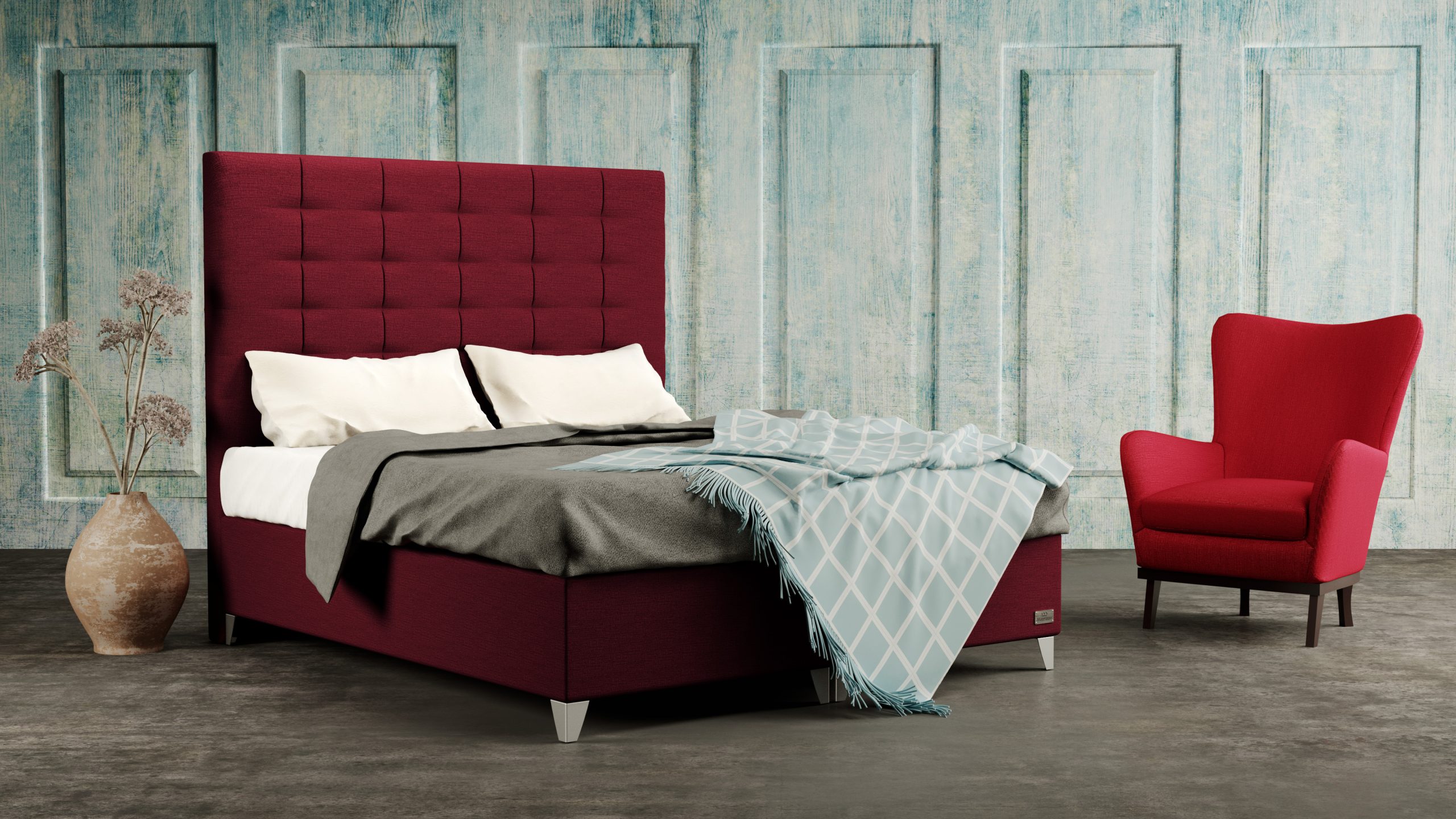 Boxspring krevet Wild i madrac Amalfi