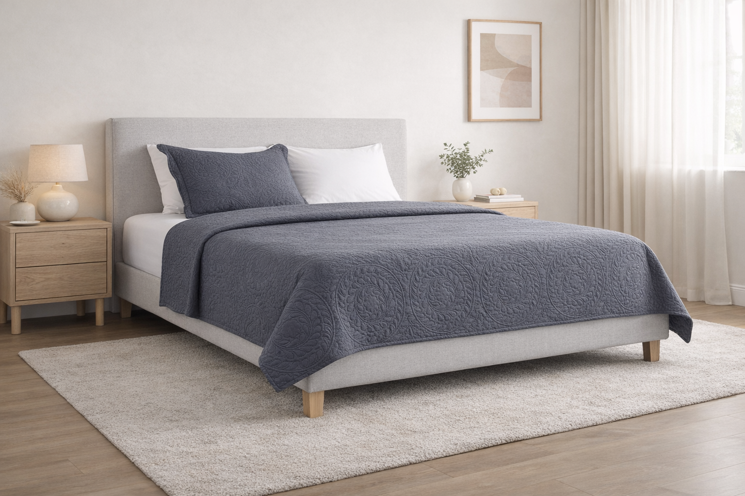 Prekrivač mikrofibra sivi