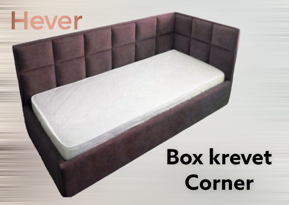 Box krevet Corner smeđi