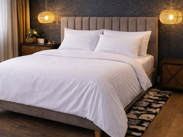 Navlaka za poplun, saten TC250 2 cm pruga