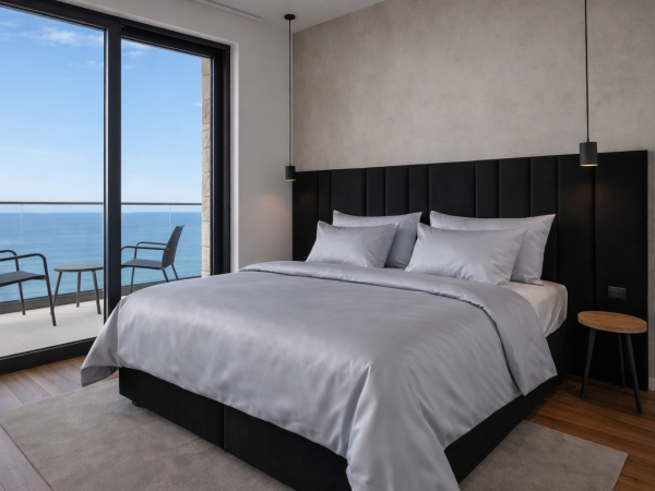 Damast siva posteljina