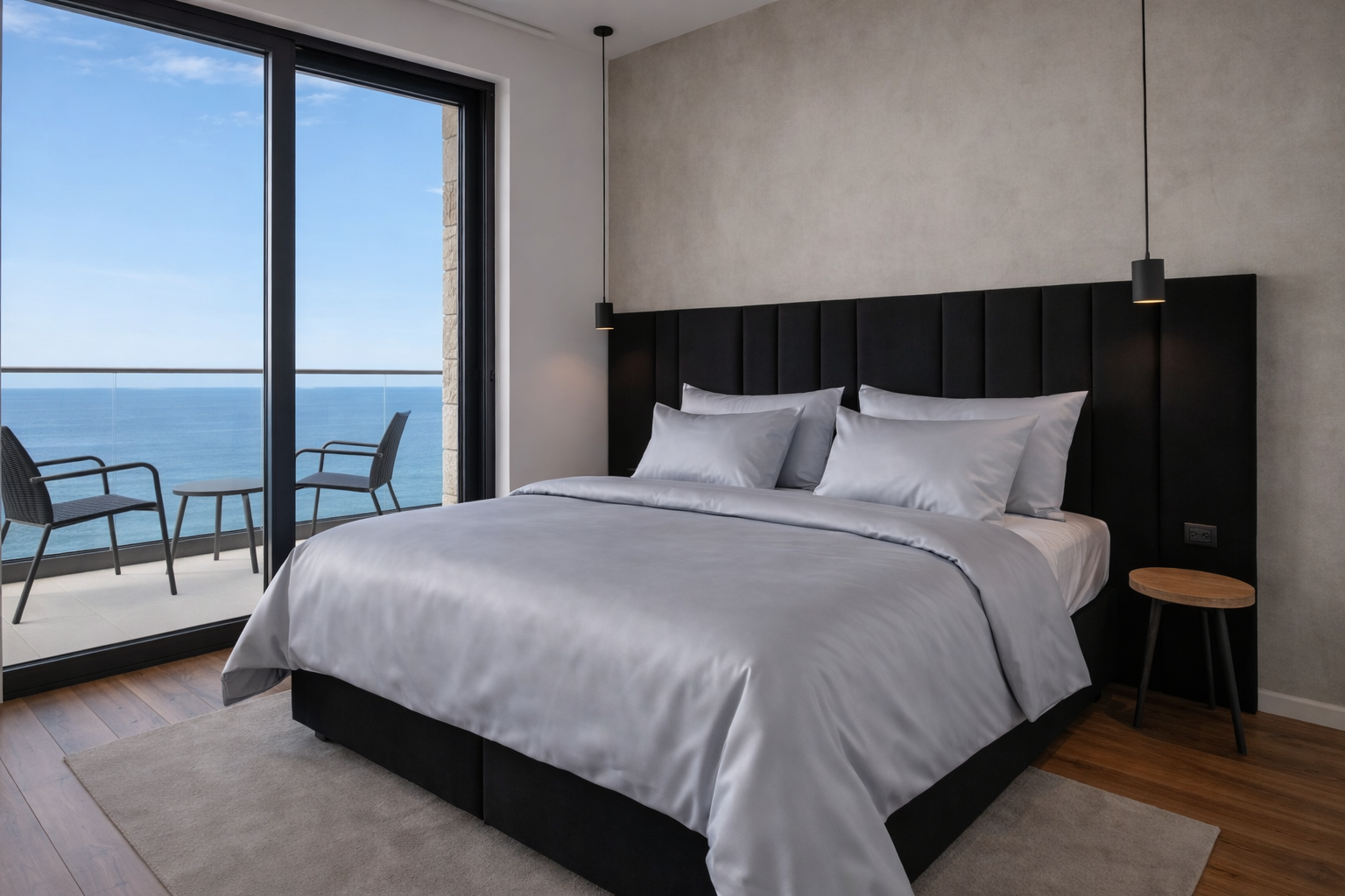 damast siva posteljina