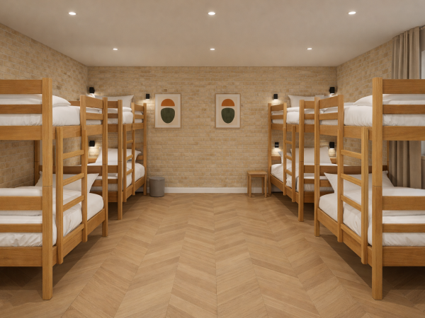 Kreveti na kat Hrast hostel