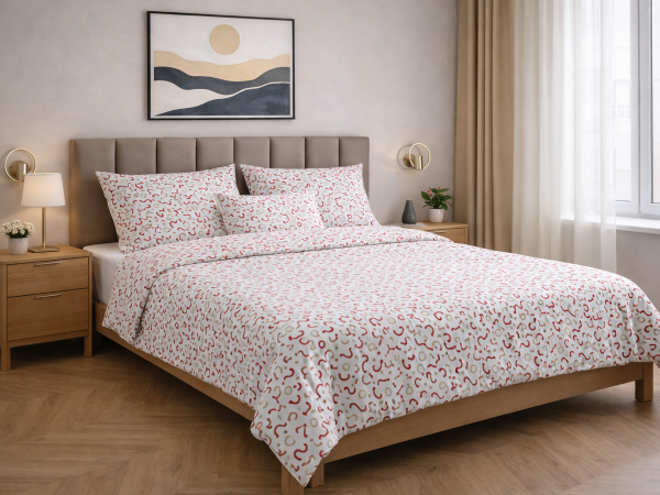 Posteljina pamučna s dva lica 140x200