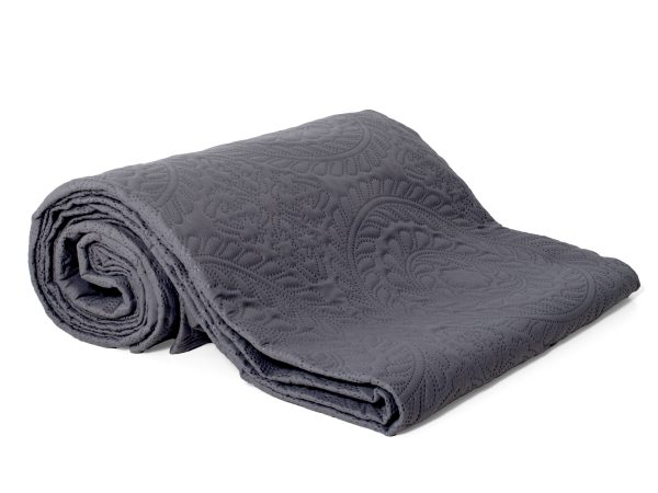 Prekrivač mikrofibra tamno siva